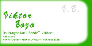 viktor bozo business card